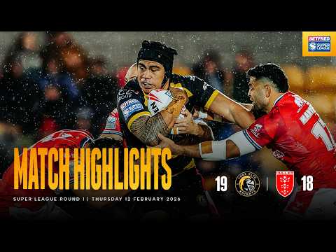 HIGHLIGHTS | York Knights 19 - 18 Hull KR | Betfred Super League Round 1