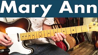 Ray Charles Mary Ann Guitar Lesson + Tutorial