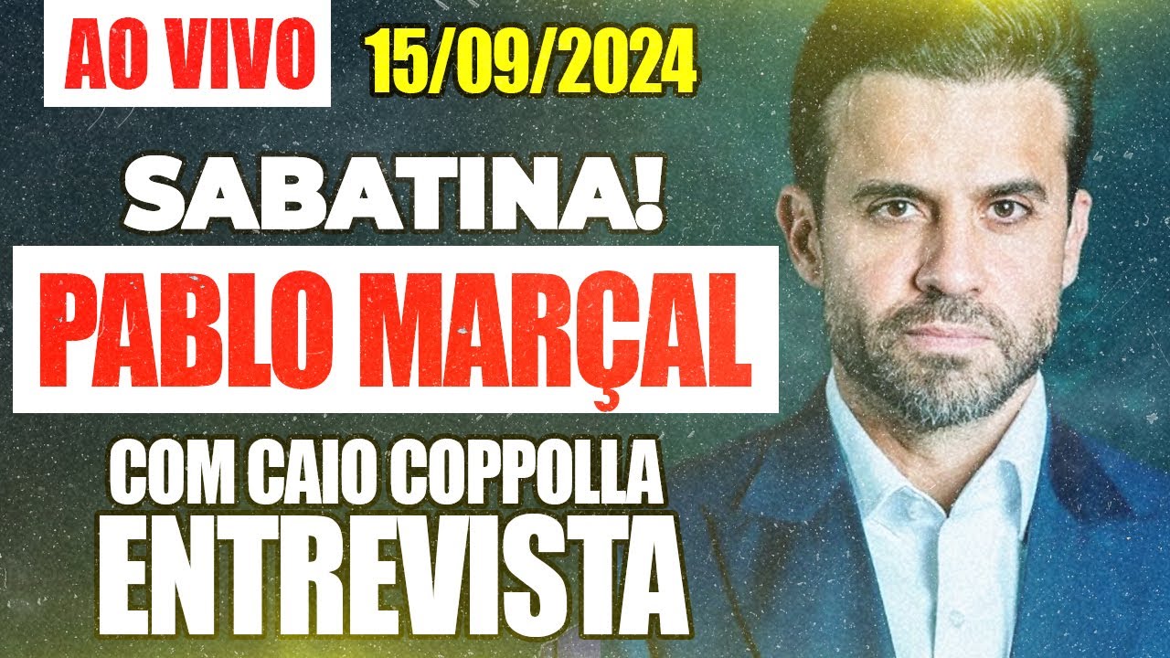 SABATINA PABLO MARÇAL AO VIVO AGORA! - ENTREVISTA COM CAIO COPOLLA SOBRE BOLSONARO