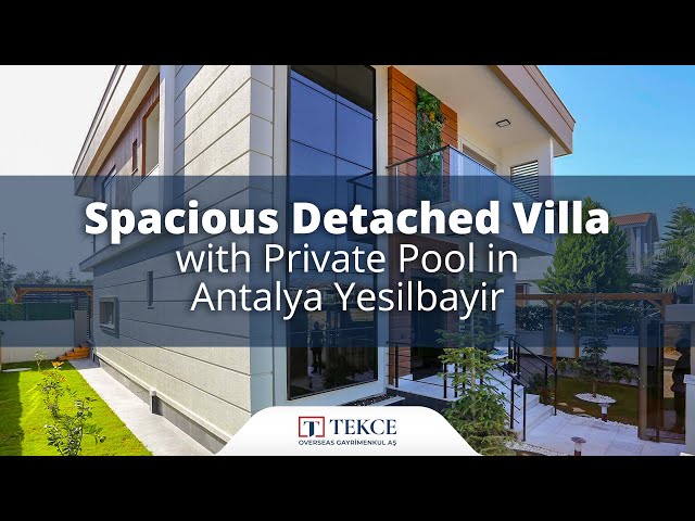 Spacious Detached Villa with Private Pool in Antalya Yesilbayir