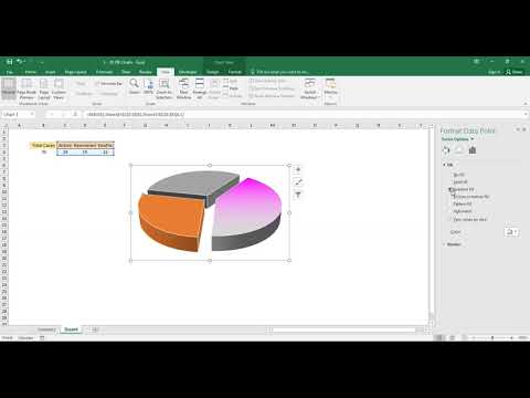3D PIE Chart in excel