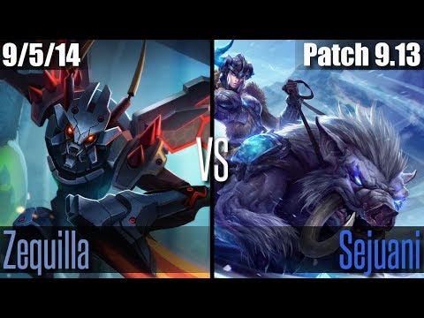 ZEQUILLA KHA'ZIX vs SEJUANI | NA Grandmaster | Patch 9.13