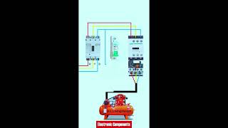 Power and control diagram for air compressor #shots