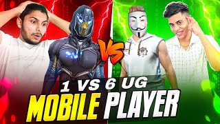 1 vs 6 Mobile Player📱Using Aimbot 🤔❓- Gare