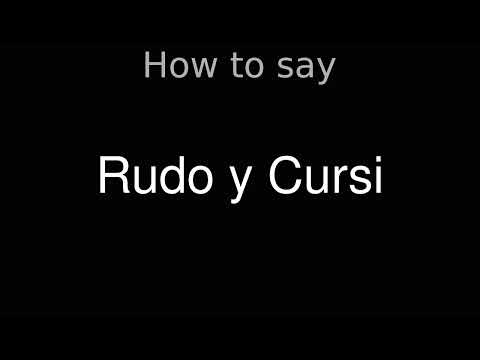 How to Pronounce correctly Rudo y Cursi (Movie)