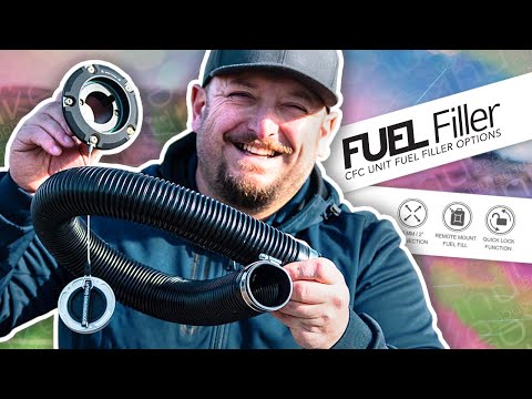 Remote Quick Lock Filler Cap and 50mm (2") Fuel Filler Hose Kit from Nuke Performance