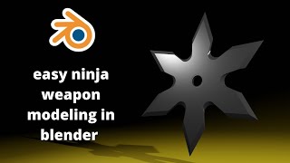 Download the video "modeling ninja star using only circle mesh in blender | #blender3d #blendertutorial"