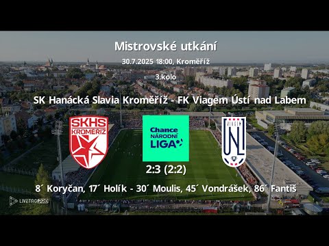 SK Hanácká Slavia Kroměříž - FK Viagem Ústí nad Labem 30.7.2025