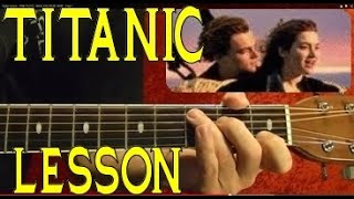 TITANIC Theme ( Lead and Chords ) Guitar Lesson