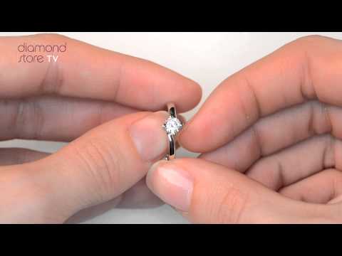 UT24 55 - Lily 18K White Gold 0.33ct Diamond Engagement Ring