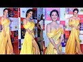 Kiara Advani Looks Sizzling HOT In Thigh High Slit Yellow Dress At Zee Cine Awards 2019
