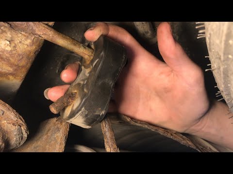 removing STUBBORN rubber exhaust hangers
