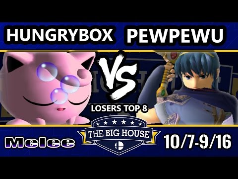 TBH6 SSBM - Liquid'Hungrybox (Jigglypuff) Vs. PewPewU (Marth) - Smash Melee Losers Top 8