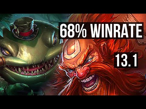 TAHM KENCH vs GRAGAS (TOP) | 68% winrate, 2/0/3 | EUW Diamond | 13.1