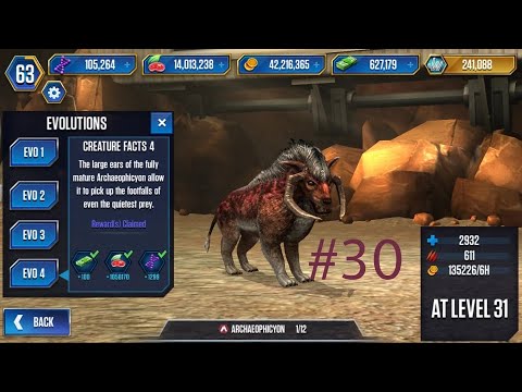Upgrade ARCHAEOPHICYON - Jurassic World: The Game #30