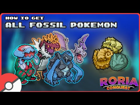 How to Get All Fossil Pokémon! (Including Lake Trio) | Pokémon Brick Bronze | Roria Conquest