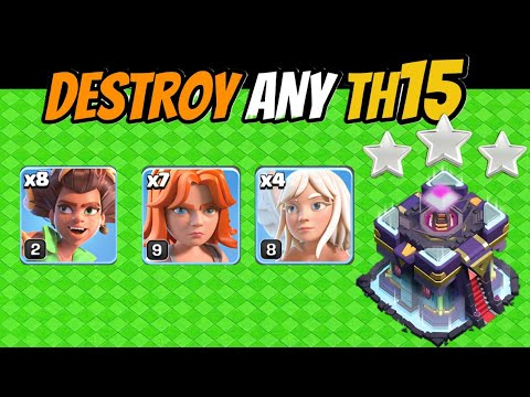 Easy TH15 Root Rider Attack Strategy Guide!! Best TH15 Attack Strategy (Clash of Clans)