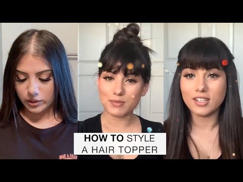 How To Style Your Hair Topper With Bangs| UniWigs