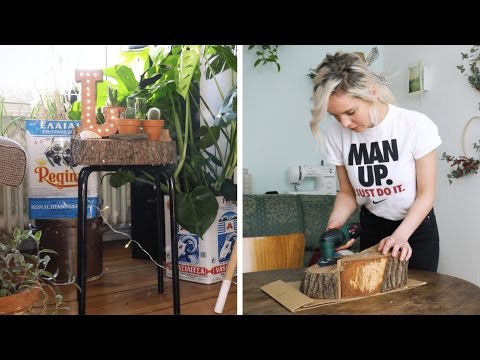Uriger Baumscheiben Hocker - IKEA Hack trifft Natur