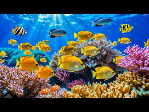Beautiful Relaxing Music for Calm Mind 😴🐠 Calming Underwater World for Ease Anxiety & Overthinking