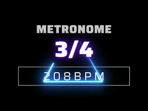 3/4 METRONOME 208 BPM △