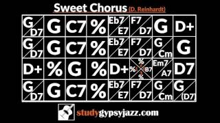 Gypsy Jazz Backing Track / Play Along - Sweet Chorus