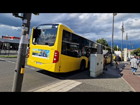 Mitfahrt im kompletten 128 von U Osloer Straße bis U Kurt-Schumacher-Platz im MB GN 20 5014