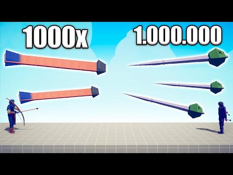 1.000.000 DAMAGE NEEDLE vs 1000x OVERPOWERED GODS - TABS | Totally Accurate Battle Simulator 2023