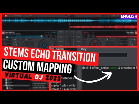 How to TRANSITION using ECHO OUT custom Mapping ( virtual DJ 2023 tutorials )