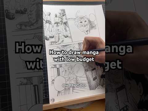 This is how you can draw manga with low budget👍 #howtodraw #mangadrawing #drawing