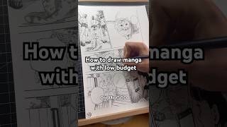 This is how you can draw manga with low budget👍 #howtodraw #mangadrawing #drawing