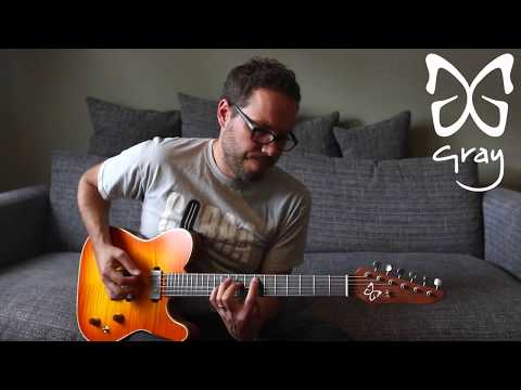 Gray Guitars presents the Grayling Model - T-Style meets 335 with Bare Knuckle P90s