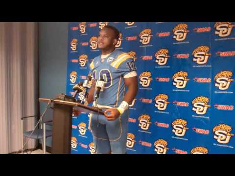 SU Football: Dray Joseph Jackson State postgame.