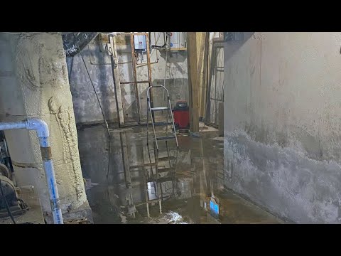 Wet Basement Fixed with Waterproofing System