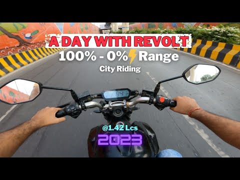 Range test & ride review of Revolt RV400 in city traffic and all 3 modes