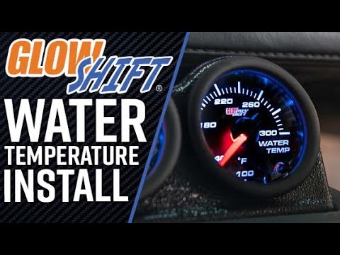 GlowShift | How To Install A 7 Color Series Water Temperature Gauge