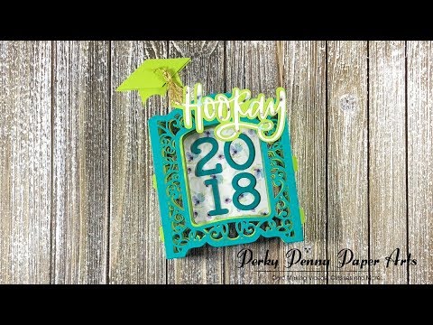 3D Graduation Card featuring Spellbinders Grand Cabinet 3D die