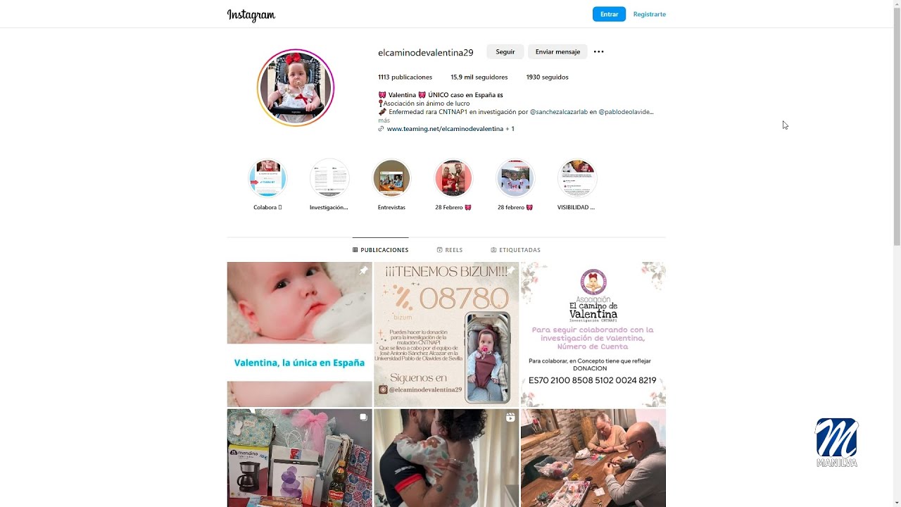 Acción solidaria por Valentina