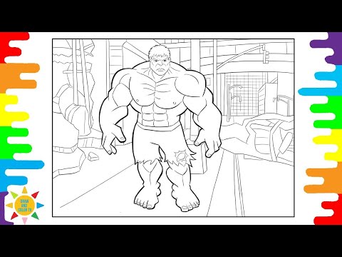 BIG HULK Coloring Page|POWERFUL HULK Coloring|Spektrem - Shine [NCS Release]