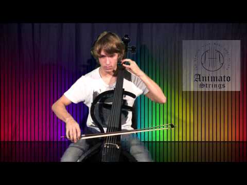 Tim Scott demonstrates Animato's 5 String Electric Cello at Animato Strings