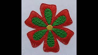 Flower Embroidery !! Blanket Flower Hand Embroidery Tutorial,Flower Sewing Hacks,Flower Stitch
