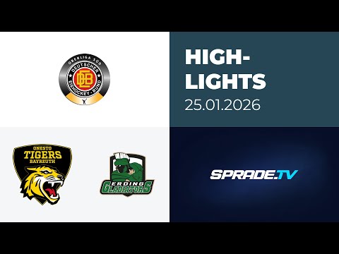25.01.2026 - Highlights - onesto Tigers Bayreuth vs. Erding Gladiators