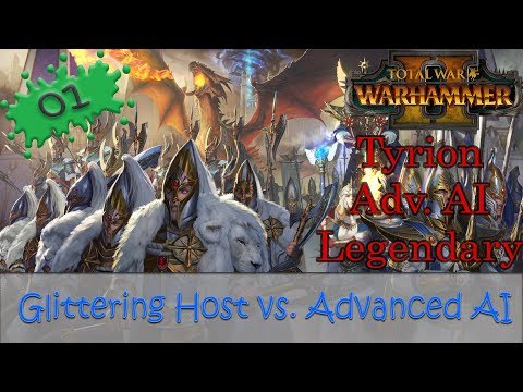 Warhammer 2 Tyrion E01 High Elves Legendary Advanced AI Campaign - Glittering Host vs ADV AI!