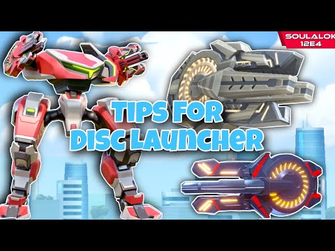 Tips For Disc Launcher 8,12,16🤩 || Legendary Weapon Disc Launcher Tips And Tricks #mecharena #メカアリーナ