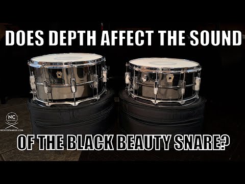 Does depth really affect the sound of a Black Beauty snare drum?