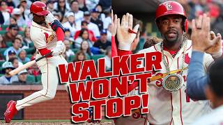 Jordan Walker stays HOT with his 10TH HOMER of the season! ???????? (110 mph home run!)