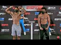 DONTE STUBBS VS. ISIAH JONES - FULL WEIGH IN AND FACE OFF VIDEO