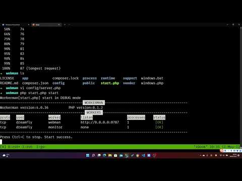 fiber(golang) vs webman(php) ab benchmark