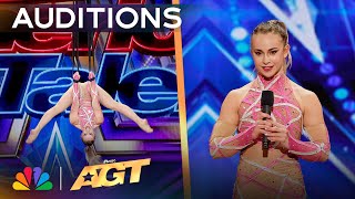 Haley Viloria Performs STUNNING Aerial to "Lethal Woman" by Dove Cameron | Auditions | AGT 2024 thumbnail