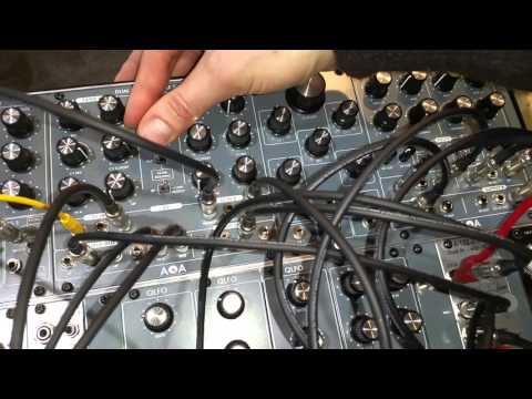AQA ElektriX new Modular Euro Rack Synthesizer Modules Dual DELAY at Dancefair 2016